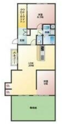ハーブ育てる家庭菜園の間取り図