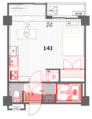クレール久米川の間取り