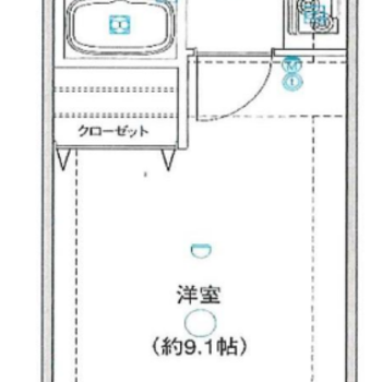 1Kの間取りです