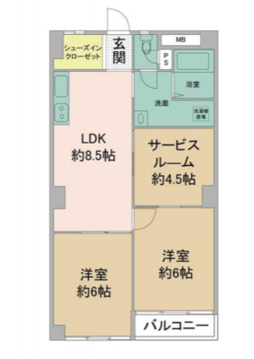 あいこでしょの間取り図