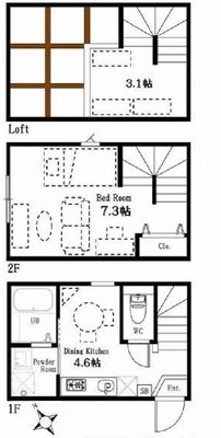 ハーミットクラブハウス高井戸の間取り