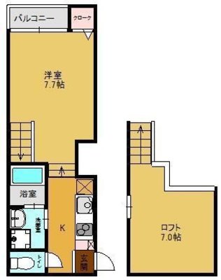 空と緑のマリアージュの間取り図