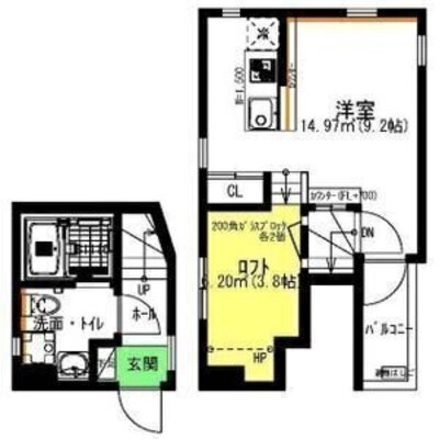 chez moi(シェモア)の間取り