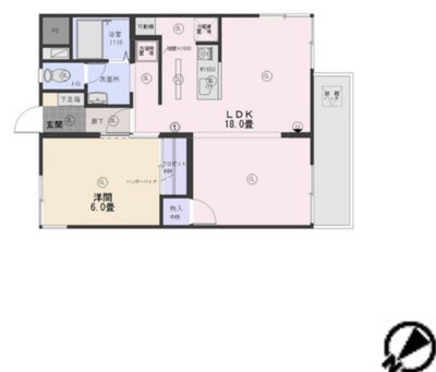 霞ヶ丘ハイツの間取り