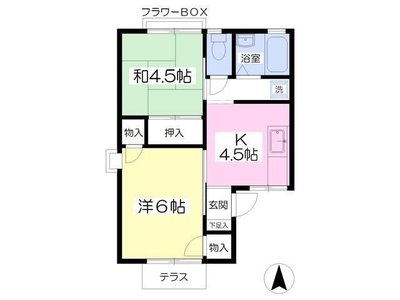 メイゾンしずかの間取り