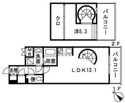 シエル薬院の間取り