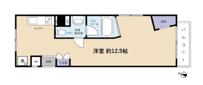 フレックス天神の間取り