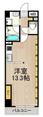 インプルーブ天六の間取り