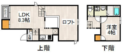 ＣＢ東比恵アトラスの間取り