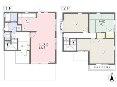 白石貸家Ｃの間取り