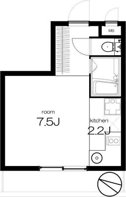 ライオンズマンシヨン三軒茶屋第6の間取り