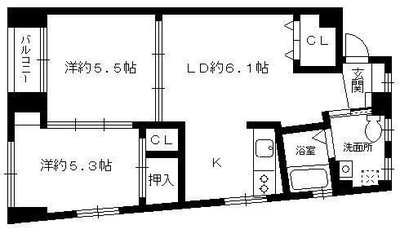 昌栄マンションの間取り