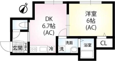 エスワンハイツ高ヶ坂の間取り