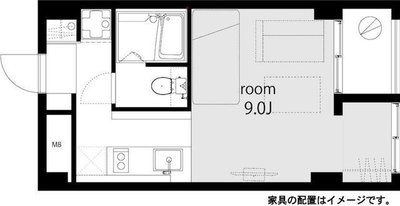 シンシア三軒茶屋レジデンスカフェの間取り