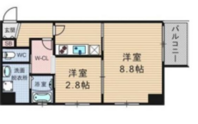 トラストマン堀江の間取り