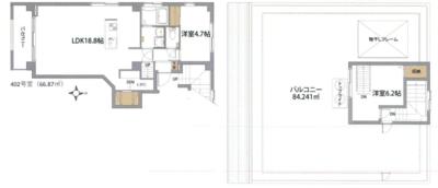 矢口台フラットの間取り