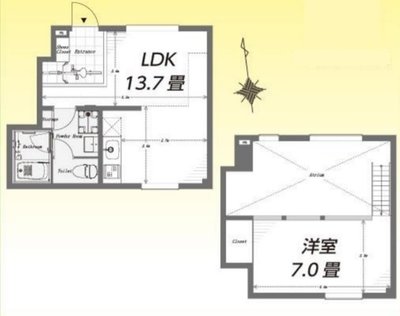 カルティエラタン三軒茶屋の間取り