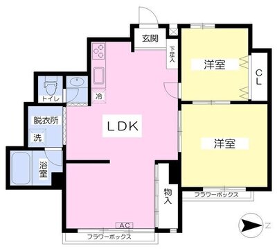 武蔵野桜橋マンションの間取り