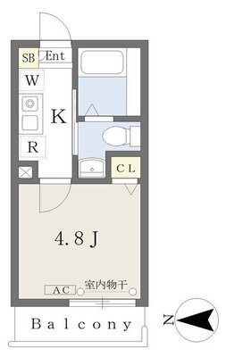 メルディア野方の間取り