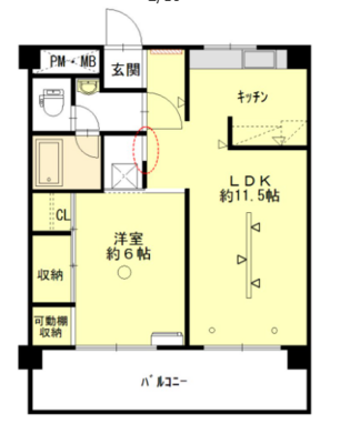 セントラルヒル城南Ⅱの間取り