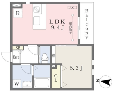 アパートメント上鷺の間取り