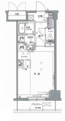 FORTIS水天宮前の間取り