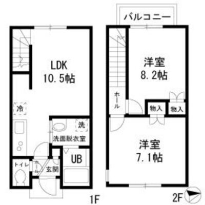 ＬＡ　ＵＬＵＷＥＨＩの間取り