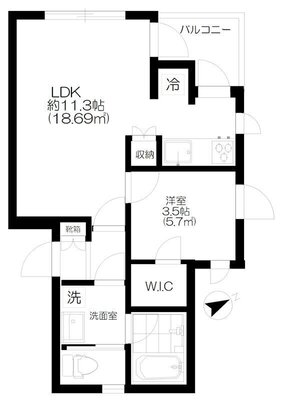 吉祥寺・オリーブの庭 東棟の間取り