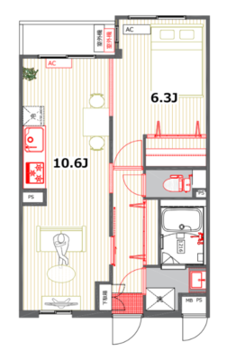 星山館【TOMOS】の間取り