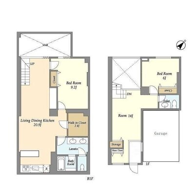 パークフラッツ祐天寺の間取り