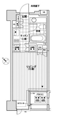 カスタリア銀座の間取り