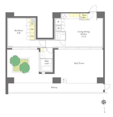プライムメゾン早稲田通りの間取り