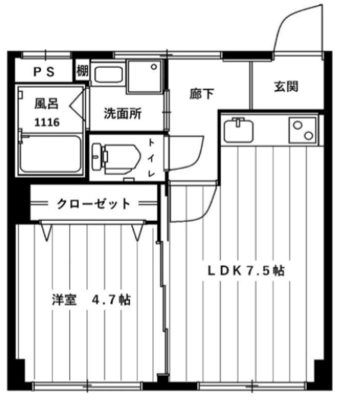 高津マンションの間取り