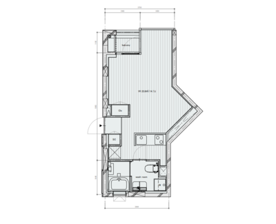 WEST APARTMENTの間取り