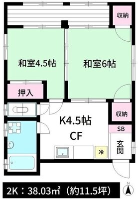 長束マンションの間取り
