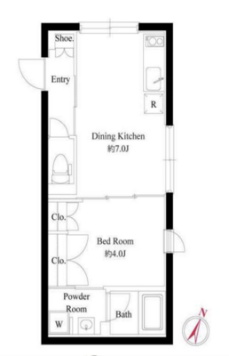 エディット日本橋（EDIT nihonbashi）の間取り