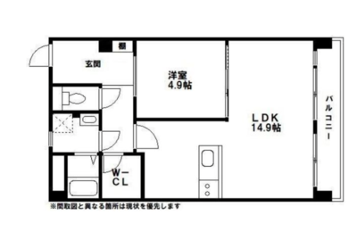 プリオール長丘の間取り