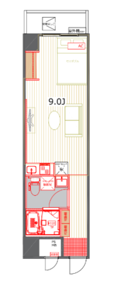 横浜平沼ダイカンプラザ1【TOMOS】の間取り