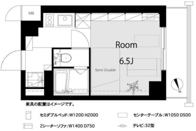 メイツ品川南の間取り