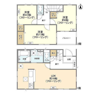 Kolet横浜六角橋の間取り