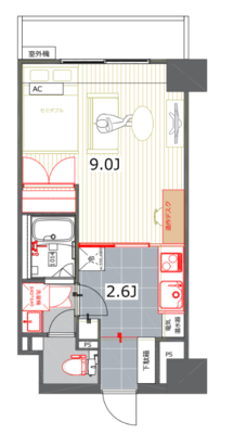ヴェルデ東日本橋【TOMOS】の間取り