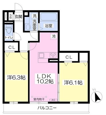 シャルマンコートの間取り