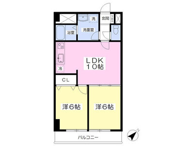 青木町マンションの間取り