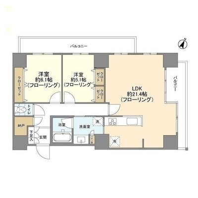 ヨコハマ・シーナリータワーの間取り