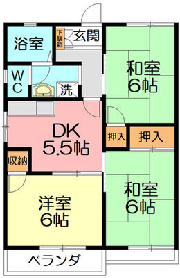 ハイツ松村の間取り