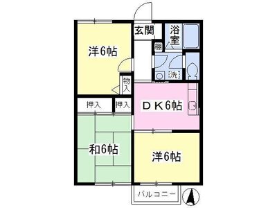 サンライズコートⅠの間取り