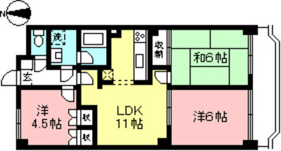 サンクレスト石橋の間取り