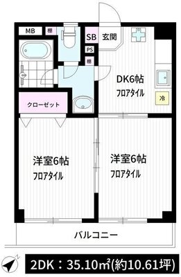 レジデンシア中野の間取り