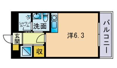プランドール別府の間取り