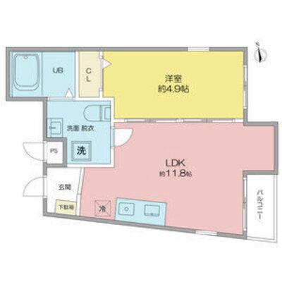 Cloud9名古屋駅前の間取り